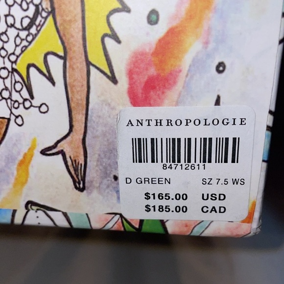 BRAND NEW IN BOX Anthropology heels, brand new w/box & tags. 7.5 dark green - Picture 6 of 8